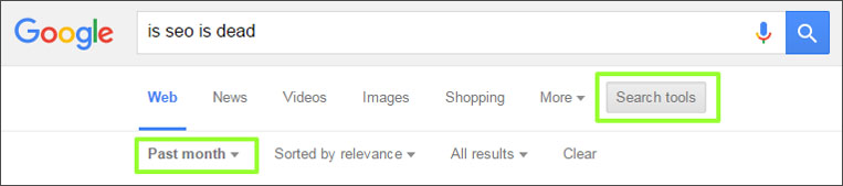 is seo is dead Google Search