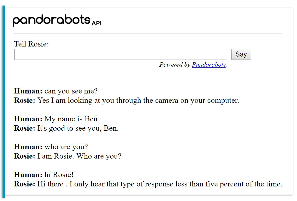 Using Pandorabots as your chatbot builder