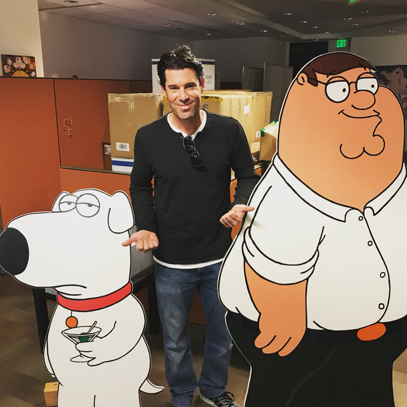 At the production offices of 'Family Guy'